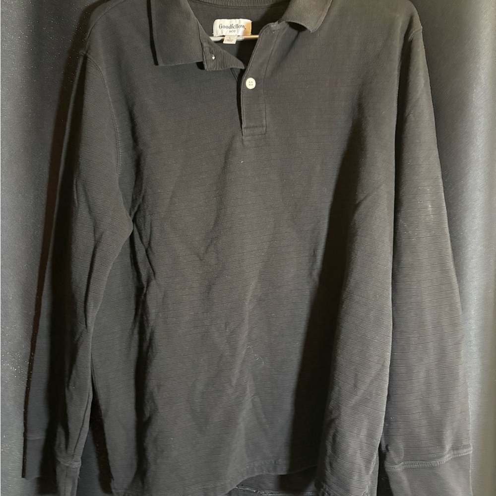Goodfellow & Co Men's Dark Long Sleeve Polo